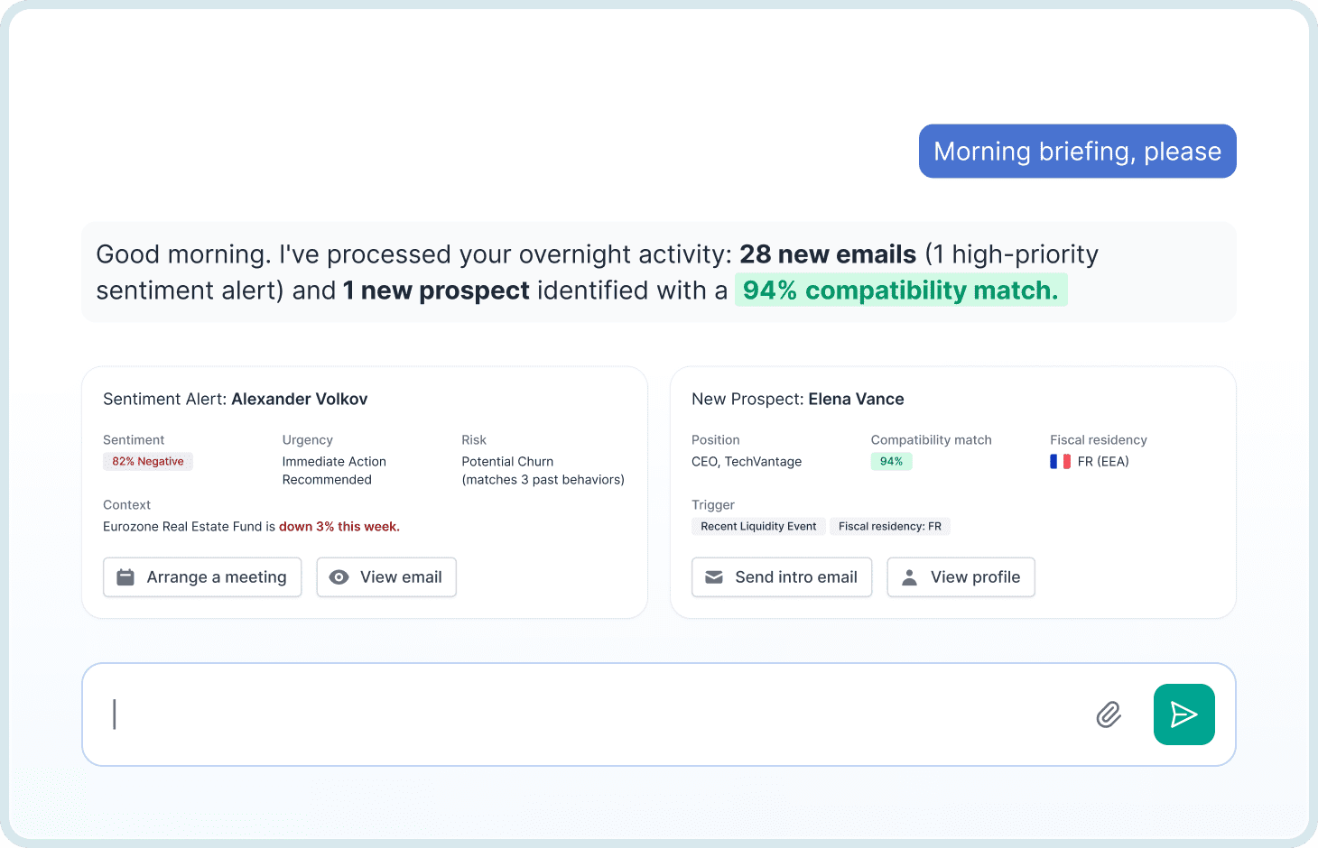 Investor protection dashboard with AI-driven risk monitoring