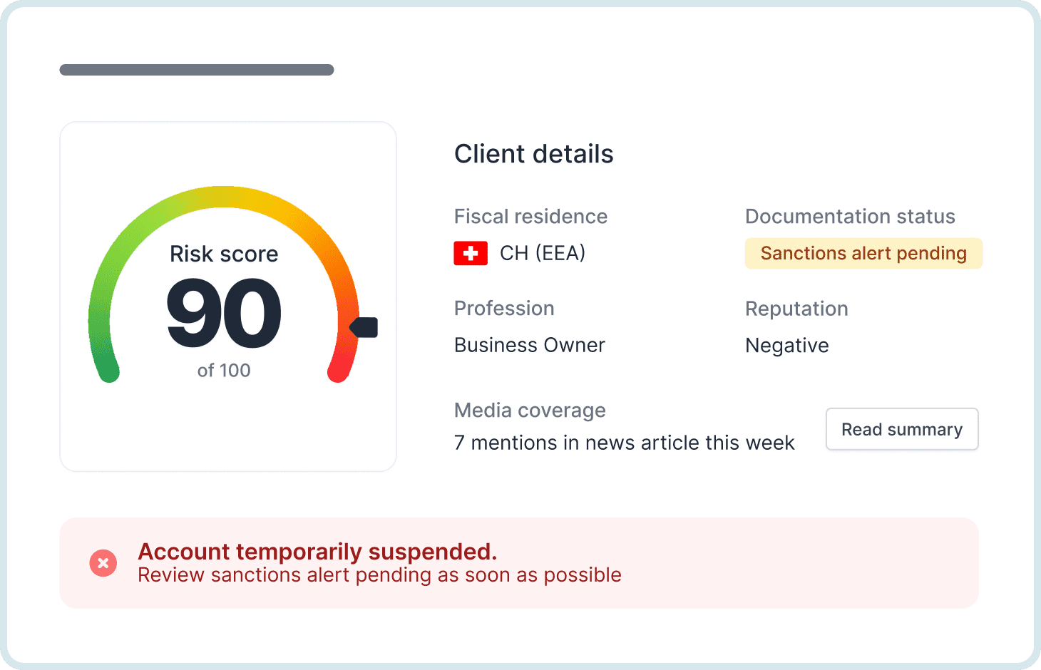 Compliance guardrails interface for regulatory landscape management